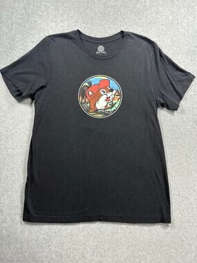 Buc-ee’s Pullover T-Shirt Men's Large Black Short Sleeves Crew Neck Logo Graphic
